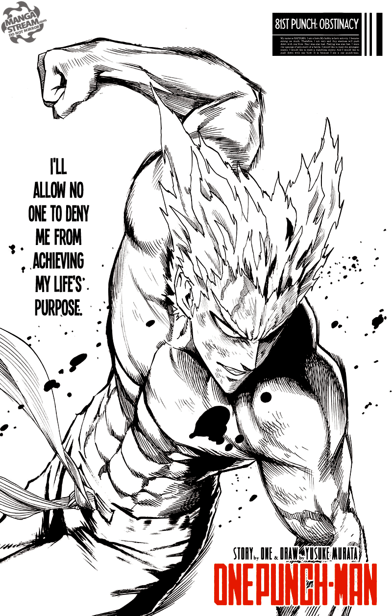 One Punch Man, Chapter 81 - Obstinacy image 01