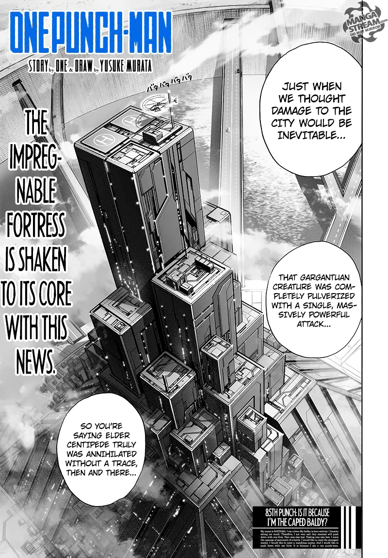 One Punch Man, Chapter 85 - Is it because I