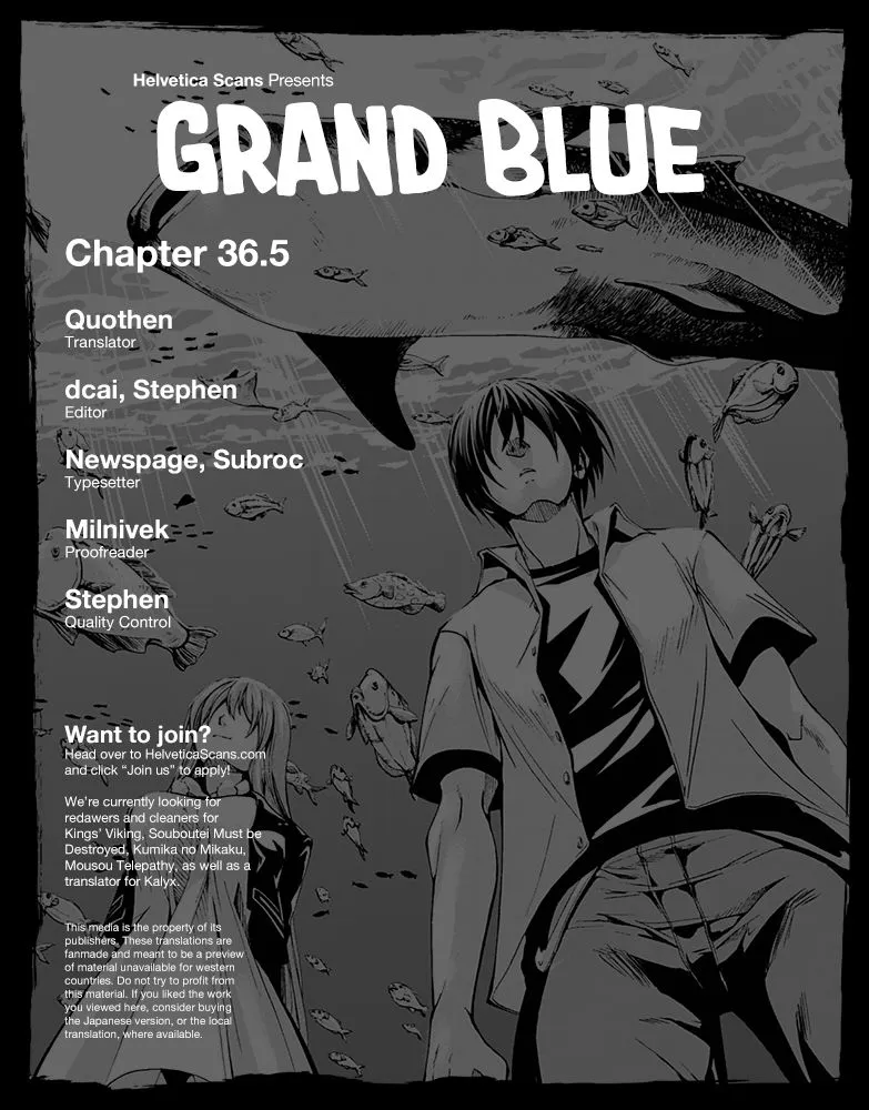 Read Grand Blue - Chapter 36.5 - w10.grandbluedreamingmanga.com | Image 1