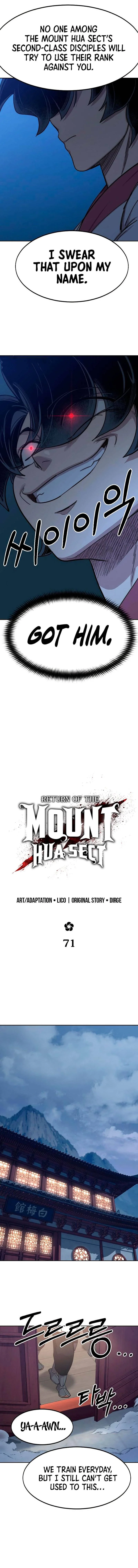 Read Return Of The Flowery Mountain Sect Chapter 71 - returnofthemounthuasectmanhwa.com | High Quality Manga Image 8